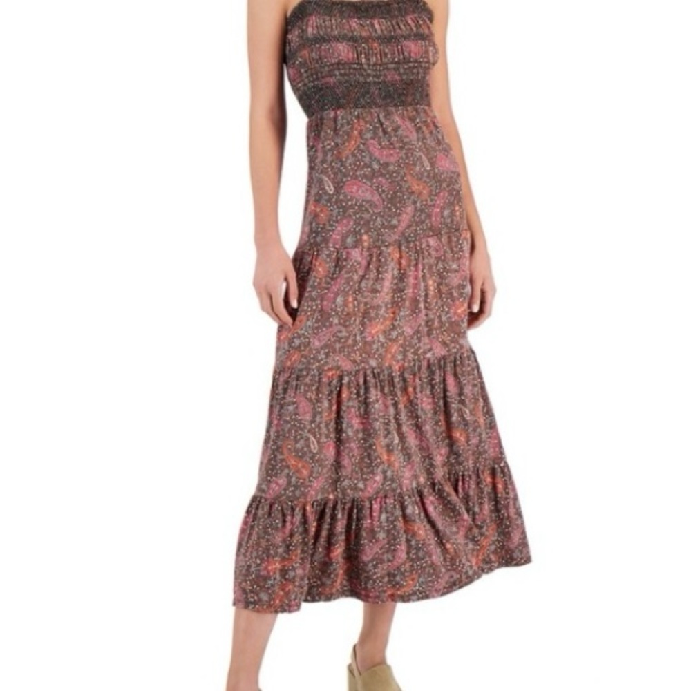 NWT LUCKY🍀BRAND Embroidered Beach Maxi Dress Sz XL